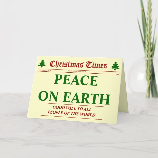 Christmas Times - No. 001 Holiday Card (Front)