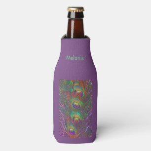Christmas Tinsel Peacock Feathers Bottle Cooler