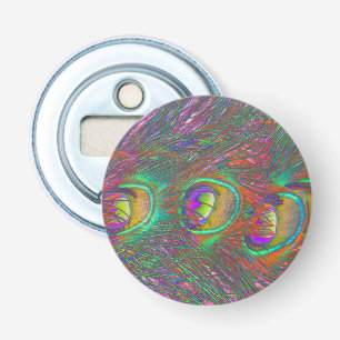 Christmas Tinsel Peacock Feathers Bottle Opener