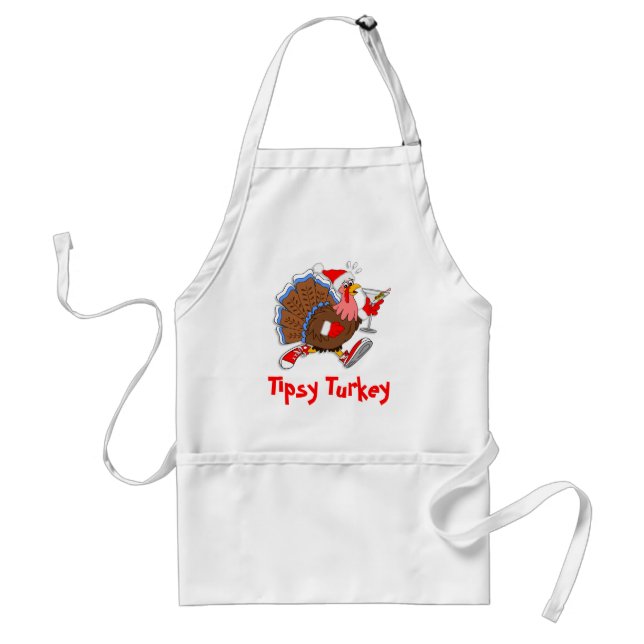 Christmas Tipsy Turkey (Martini) Standard Apron (Front)