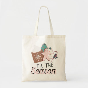 Christmas Tis the Season Cookies Hot Chocolate Tote Bag