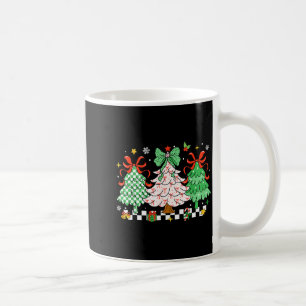 Christmas Tis The Season Coquette Bow Christmas Tr Coffee Mug