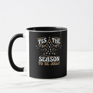 Christmas Tis The Season Cute Jolly Mug