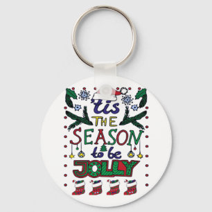 Christmas Tis The Season Key Ring