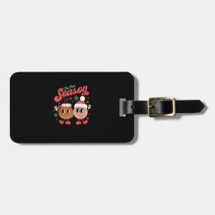 Christmas Tis The Season Mexican Concha Pan Dulce Luggage Tag