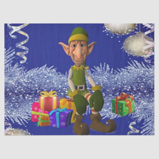 Christmas Tissue Paper, Elf Paper (Front)
