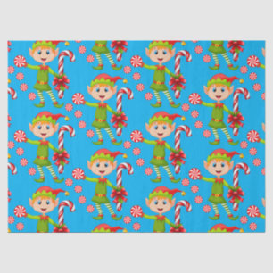 Christmas Tissue Paper Elf Peppermint