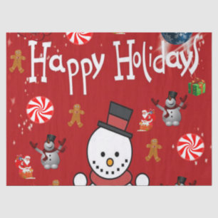 Christmas Tissue Paper, Happy Holidays Paper