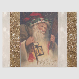 Christmas Tissue Paper, Santa Vintage Paper