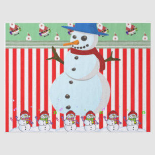 Christmas Tissue Paper, Snowman Paper