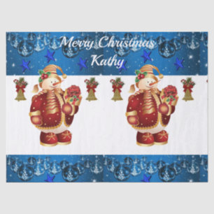 Christmas Tissue Paper, Snowman Paper