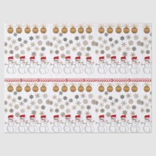 Christmas Tissue Paper, Snowman Paper