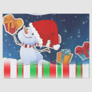 Christmas Tissue Paper, Snowman Tissue Paper