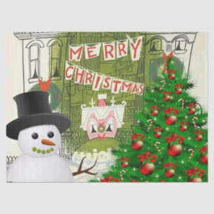 Christmas Tissue Paper, Snowman Tissue Paper