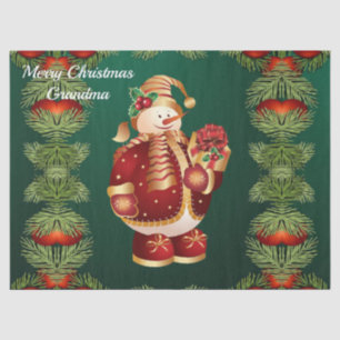 Christmas Tissue Paper, Snowman Tissue Paper
