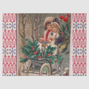 Christmas Tissue Paper, Vintage Christmas Paper