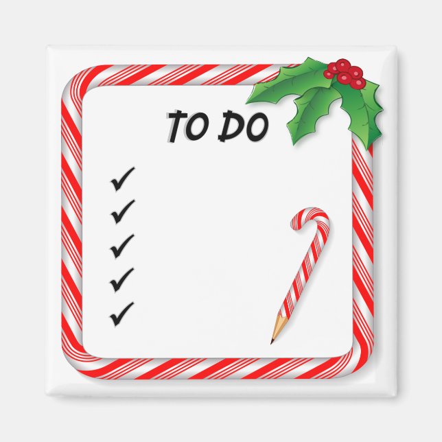 Christmas To Do List Magnet (Front)