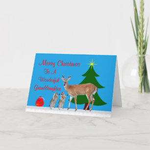Christmas To Granddaughter Greeting Card