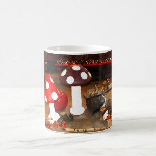 Christmas toadstools coffee mug
