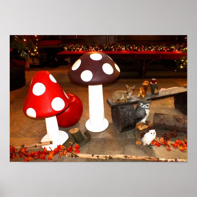 Christmas toadstools poster (Front)