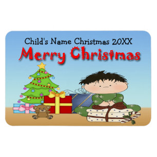 Christmas Toddler Boy Flex Magnets