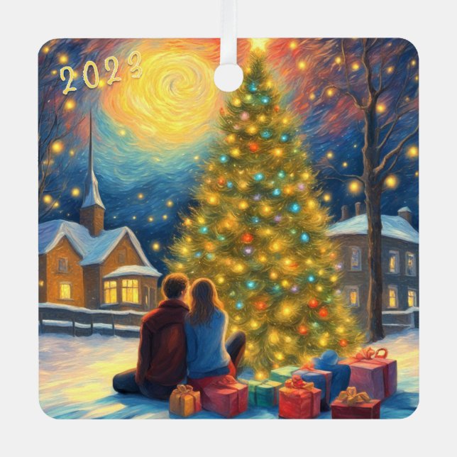 Christmas Together - 2023 Metal Tree Decoration (Front)