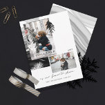 Christmas Together Modern Japandi Style 2 Photo Holiday Card<br><div class="desc">Send our minimal Japandi style "Together is our Favourite Place" photo monochrome Christmas card with two photos to wish your friends and family a Merry Christmas and happy holidays. Design features a modern non-traditional design with monogram black, white, and grey colours. Simple black natural pine needles and spruce foliage are...</div>