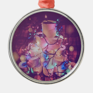 Christmas toliet paper tree metal tree decoration