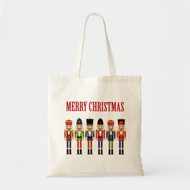 Christmas Tote with Nutcrackers (Front)