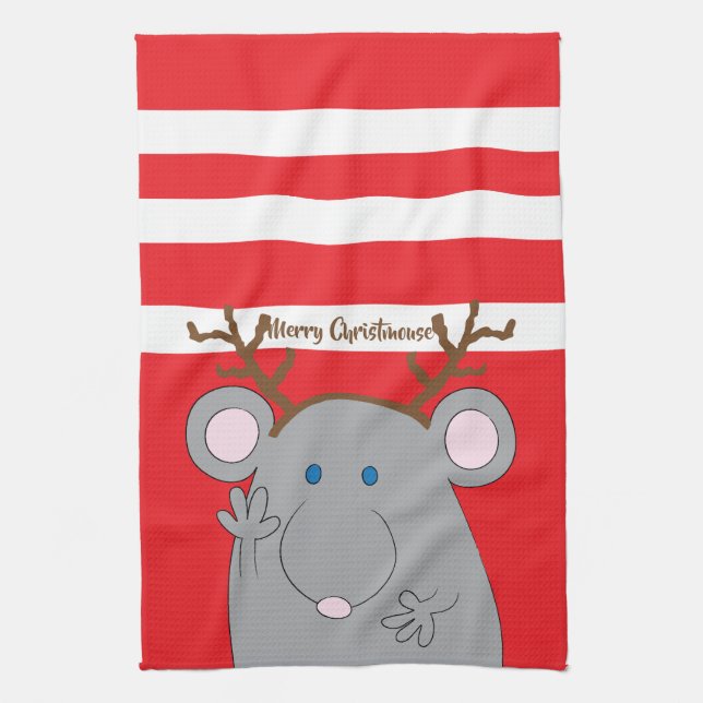 Christmas Towel "Merry Christmouse" (Vertical)