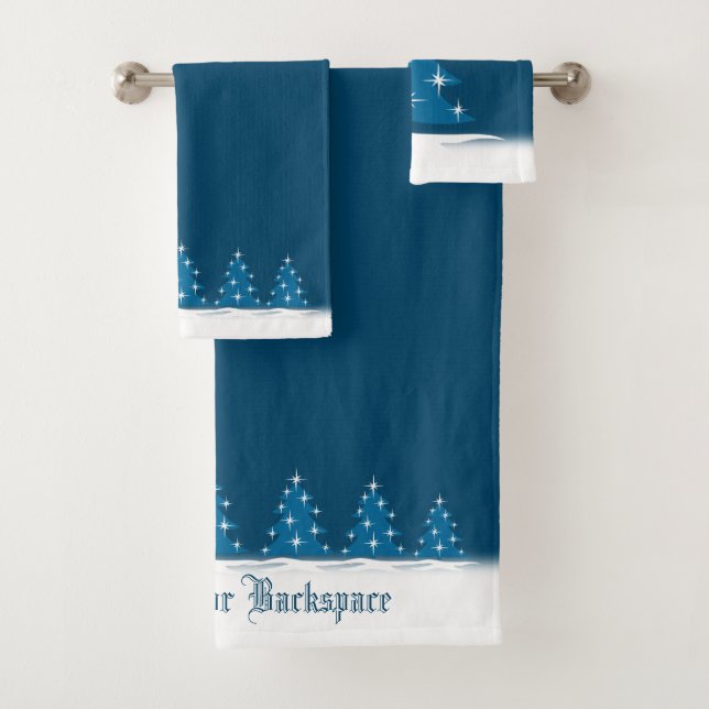 Christmas Towel Sets Personalised Holiday Towels (Insitu)
