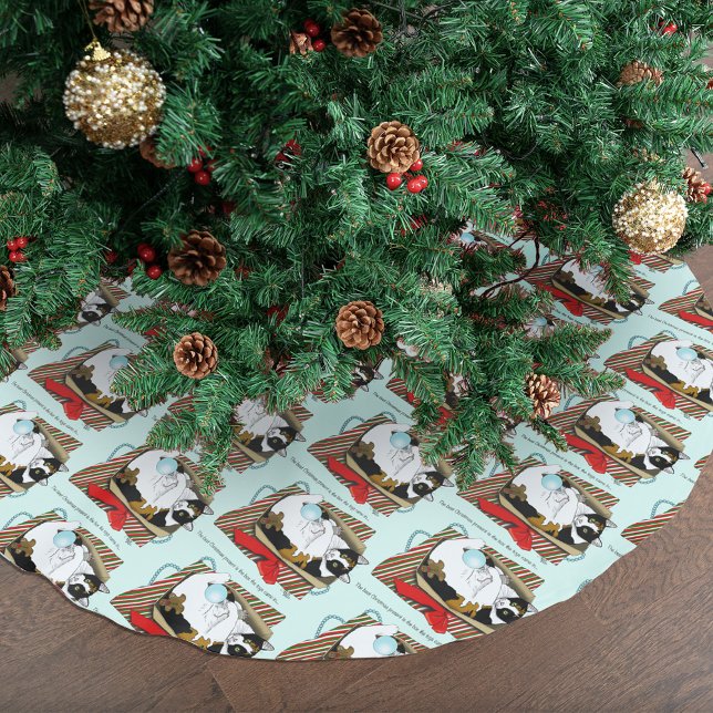 Christmas Toy Box Cat Brushed Polyester Tree Skirt (Creator Uploaded)