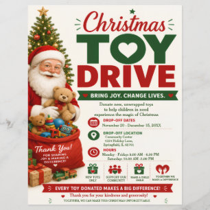 Christmas Toy Drive Flyer