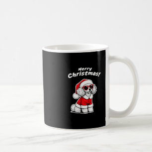 Christmas Toy Poodle Funny Santa Dog Cute Holiday Coffee Mug