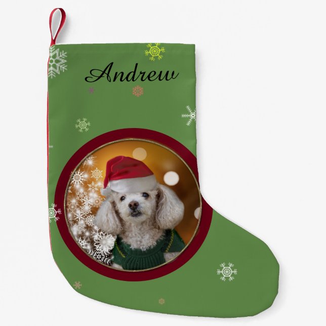 Christmas Toy Poodle stocking (Front)