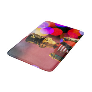 Christmas toy soldier figurine SlipperyJoe gay pri Bath Mat