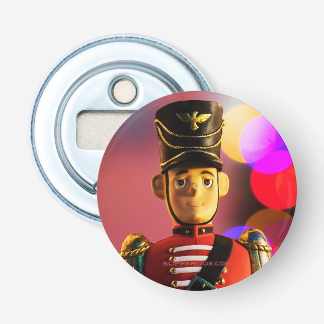 Christmas toy soldier figurine SlipperyJoe gay pri Bottle Opener (Front)