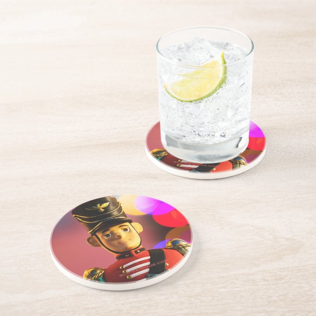 Christmas toy soldier figurine SlipperyJoe gay pri Coaster (Side)