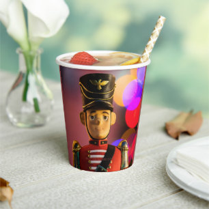 Christmas toy soldier figurine SlipperyJoe gay pri Paper Cups
