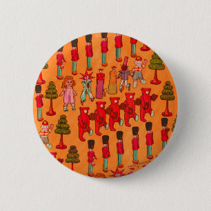 Christmas Toy Vintage Children Play 6 Cm Round Badge