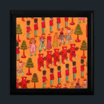 Christmas Toy Vintage Children Play Gift Box<br><div class="desc">This vintage Christmas toy parade is from a 1907 Puck magazine cover,  with an array of children's toys from the Edwardian era - dolls,  toy soldiers,  teddy bears,  christmas trees,  and more.</div>
