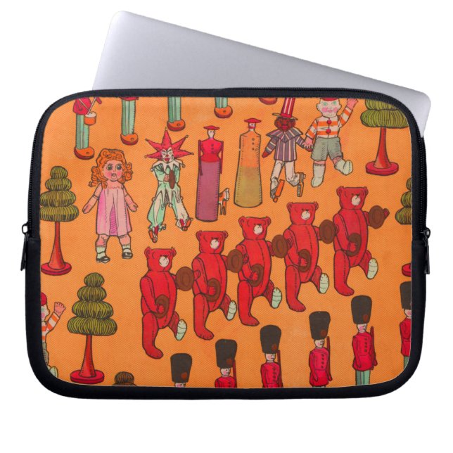 Christmas Toy Vintage Children Play Laptop Sleeve (Front)