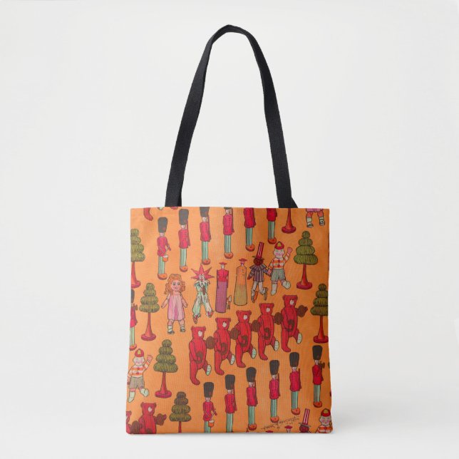 Christmas Toy Vintage Children Play Tote Bag (Front)
