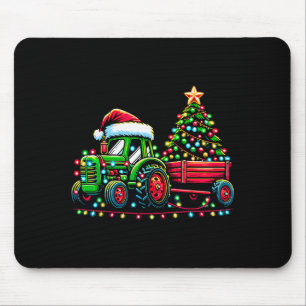 Christmas Tractor Boys Santa Xmas Farm Truck  Mouse Pad