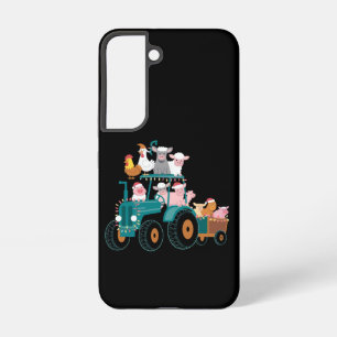 Christmas Tractor Farm Funny Holiday Samsung Galaxy Case
