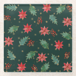 Christmas Traditional Glass Coaster