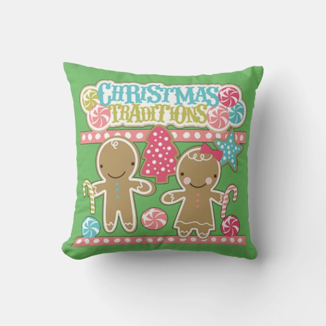 Christmas Traditions Cushion (Front)