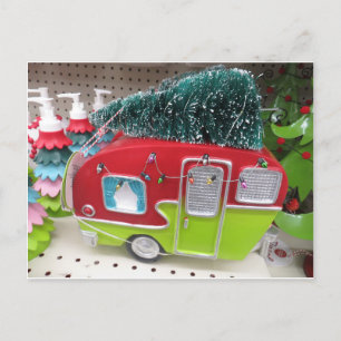 Christmas Trailer Postcard