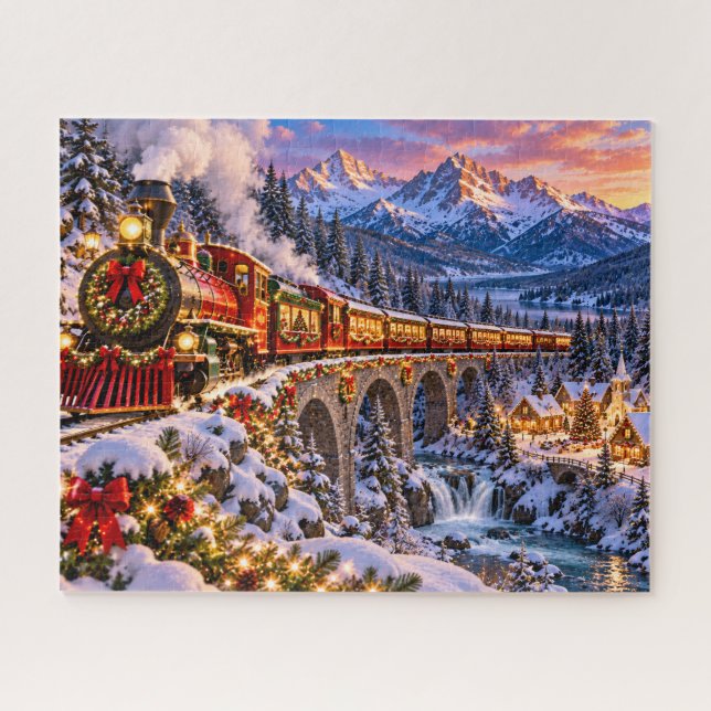 Christmas Train Adventure Jigsaw Puzzle (Horizontal)