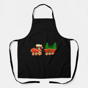 Christmas Train Apron